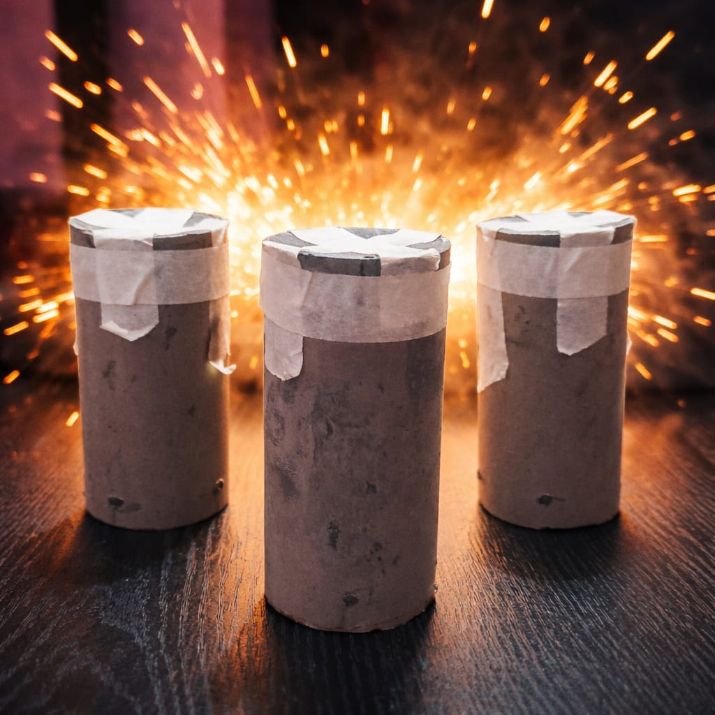 Mission propellant canisters with sparks